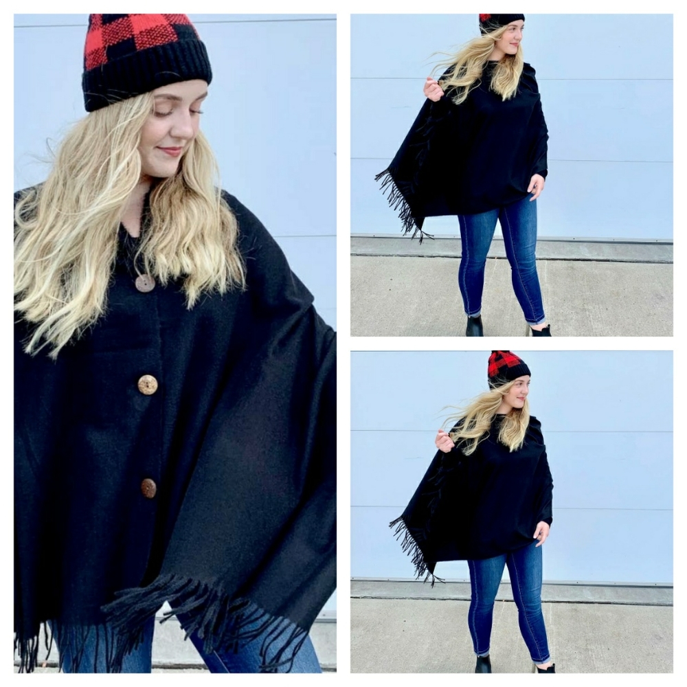 Only 3 Left Button scarf